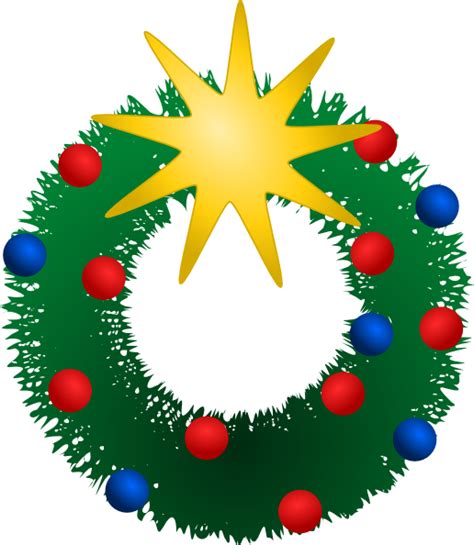 Christmas Wreath Clip Art at Clker.com - vector clip art online, royalty free & public domain