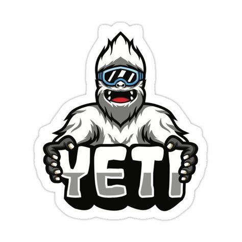 Yeti sticker by vector scout – Artofit