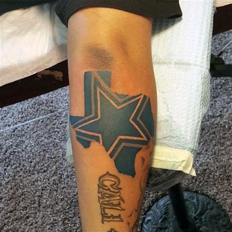 50 Dallas Cowboys Tattoos For Men - Manly NFL Ink Ideas | Cowboy tattoos, Texas tattoos, Dallas ...