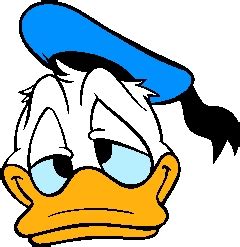 Classic cartoon style clip art image of donald duck Free Vector / 4Vector