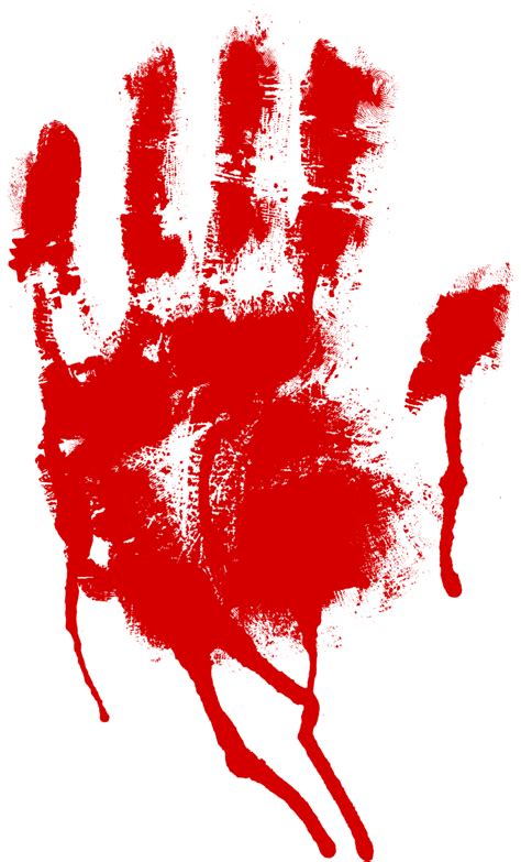 5 Red Bloody Handprint (PNG Transparent) | OnlyGFX.com