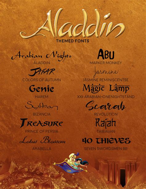 Aladdin Themed Fonts by MissTex89 on DeviantArt