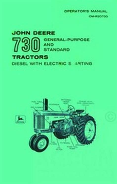 Buy John Deere 730 Diesel Operators Manual GP Standard Tractor Electric Start JD in Grand Rapids ...