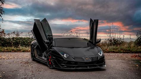 Satin Black Lamborghini Aventador SVJ Full PPF | Reep Automotive Group ...