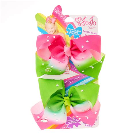 JoJo Siwa Small Watermelon Rhinestone Bestie Hair Bows | Claire's US