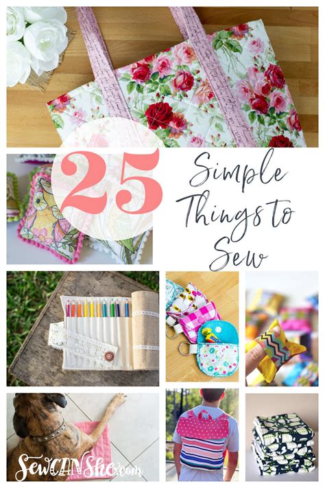 25 Simple Sewing Projects - All Free