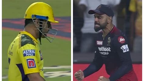 Watch: Virat Kohli blasted for aggressive celebration after MS Dhoni's dismissal during RCB vs ...