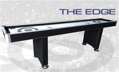 The Edge 8ft. Black | Cool Curling Canada Shuffleboard Game Tables