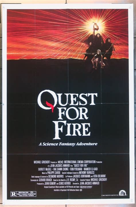 Original Quest For Fire (1982) movie poster in VF condition for $$25.00