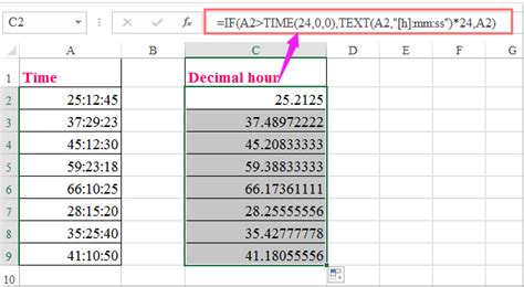 How To Convert Time To Decimal In Excel