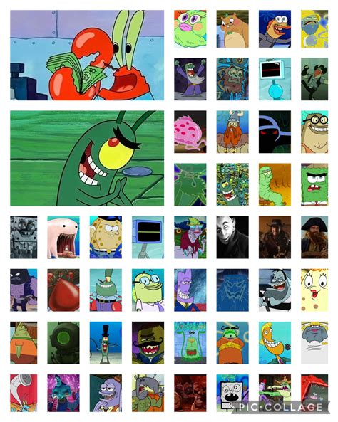 SpongeBob SquarePants Villains Collage by nakuuro on DeviantArt