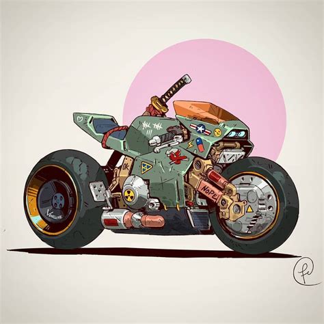 Love this bike 🌆 . Credi | Art cars, Bike art, Concept art