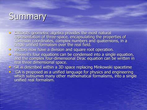 PPT - Clifford Geometric Algebra (GA) PowerPoint Presentation, free download - ID:4363264