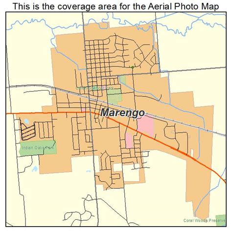 Aerial Photography Map of Marengo, IL Illinois