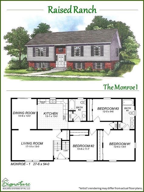 Floor Plans For Raised Ranch Style Homes - floorplans.click