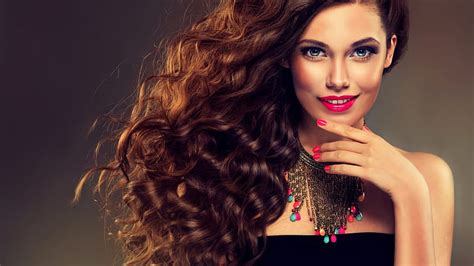 Beauty, sensual, model, long, nails, woman, lips, hair, makeup, beauty ...