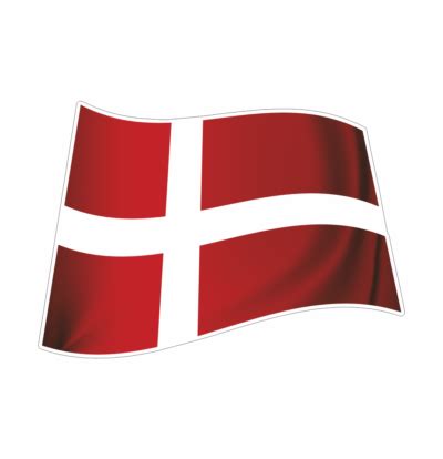 Dannebrogsflag 7 - Cosign.dk - Dannebrogsflag klistermærke