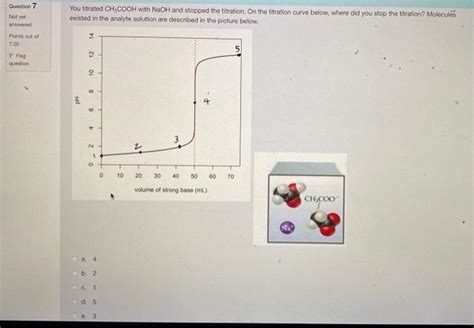 Solved You titrated CH3COOH with NaOH and stopped the | Chegg.com