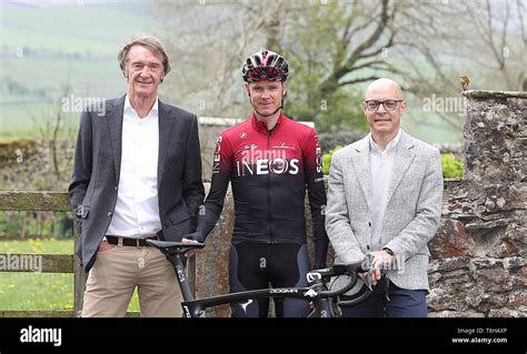 Team INEOS Owner's Sir Jim Ratcliffe (left) with Chris Froome (centre ...