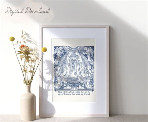 Catholic Wall Art the Assumption of Mary Catholic Home Decor Catholic Gifts Traditional Catholic ...