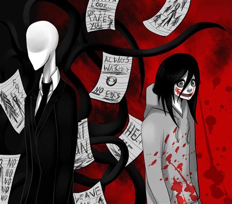 jeff the killer and slender man by Gresta-GraceM on DeviantArt