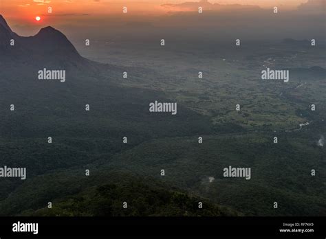 Mount Mulanje, a giant massif in southern district, Malawi, is the ...