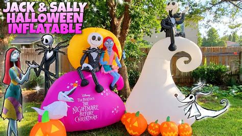 Halloween Airblown Inflatable Nightmare Before Christmas Jack & Zero ...