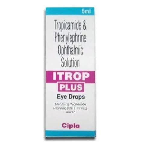 5ml Tropicamide And Phenylephrine Ophthalmic Solution Eye Drops Age ...