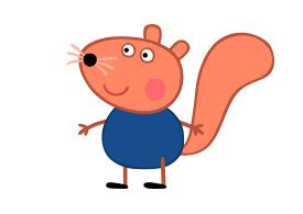 Simon Squirrel Peppa Pig Character Free Vector