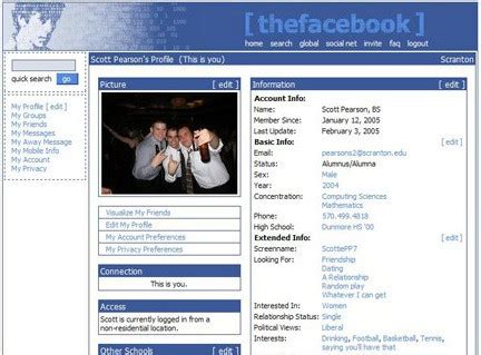 10 Screenshots of the Old Facebook Designs