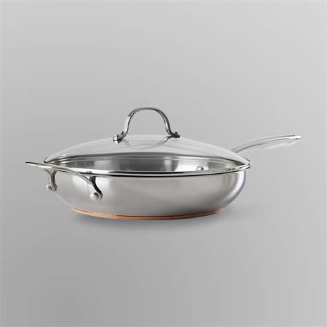 Kenmore 12" Stainless Steel Deep Covered Skillet