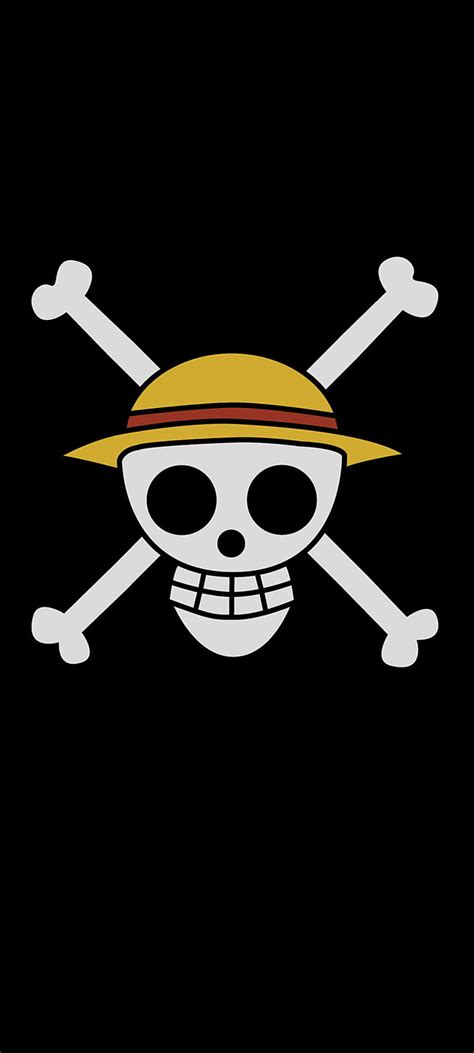 One Piece, pirate, flag, black, luffy, skull, anime, HD phone wallpaper | Peakpx