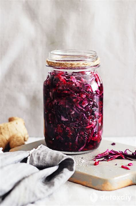 Probiotic Beet and Red Cabbage Sauerkraut - Detox DIY