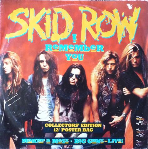 Skid Row - I Remember You (1990, Collector's Edition Poster Bag, Vinyl ...