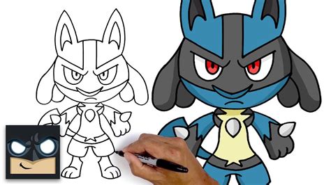 How To Draw Lucario Pokemon Sketch Tutorial Easy Drawings Dibujos | Hot ...