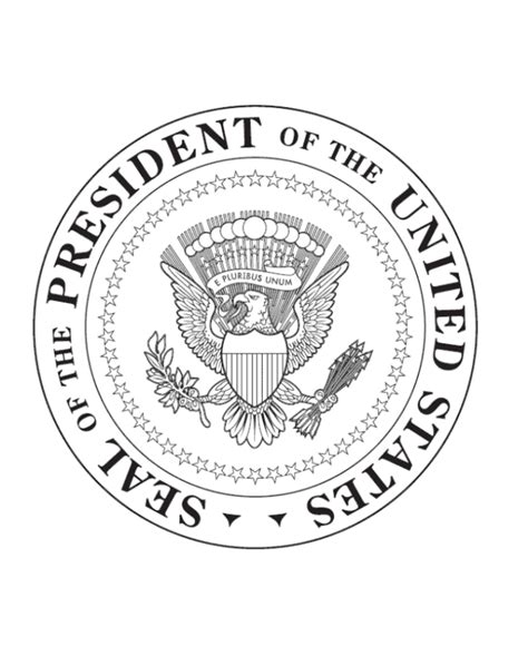 USA-Printables: US Presidents Coloring Pages - The Presidential Seal - 1