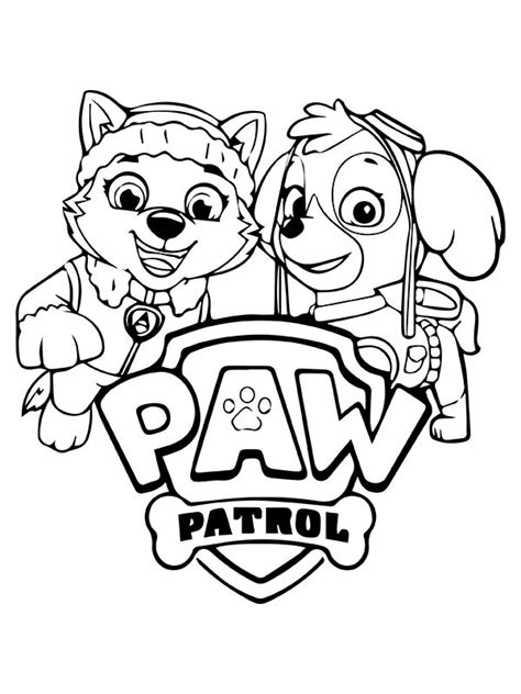 Cute Paw Patrol Skye Coloring Page - Free Printable Coloring Pages for Kids