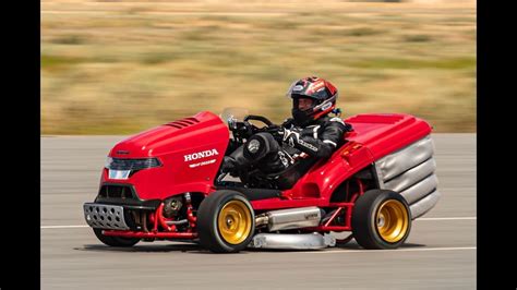 World’s Fastest Lawn Mower & I Drove It!! Honda's Mean Mower - YouTube