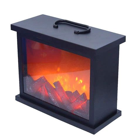 Elegantoss Artificial LED Fireplace with Realistic Log Wood Burning ...