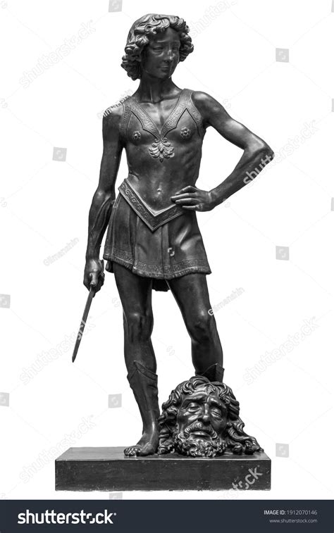 David Goliath Head Ancient Statue Biblical Stock Photo 1912070146 ...