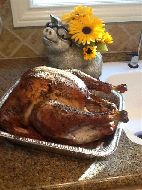 14 pound turkey smoked on Masterbuilt electric smoker at 225 for 6 ...