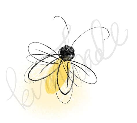 CLIPART Firefly Lightning Bug Doodlie-style Clipart - Etsy