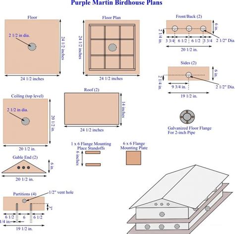 Purple Martin House Plans: How to Build a Purple Martin House