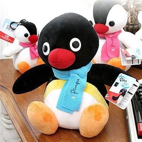 PLUSH TOY Pingu character Penguin stuffed animal plush black 10 Inch ...