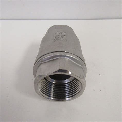 1 Inch 304 Stainless Steel Spring Check Valve, 1000 WOG – PRM Filtration