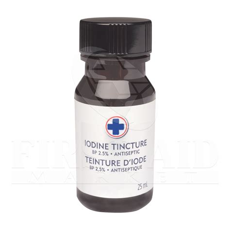 Iodine Topical Antiseptic, 2.5%, 25 mL - First Aid Market