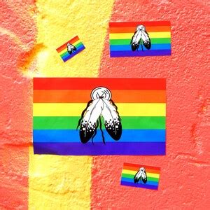 Two Spirit Pride Flag Sticker Weatherproof Vinyl 2 Spirit - Etsy