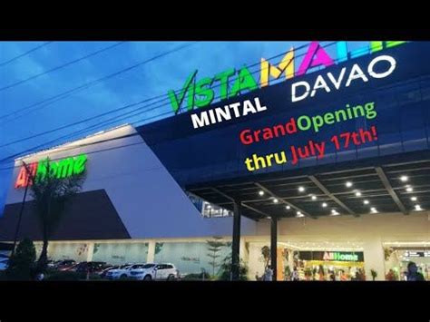 Grand Opening of Vista All Home Mall in Mintal, Davao City