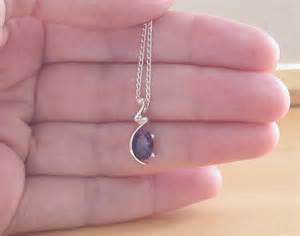 925 Amethyst Pendant & 18" Sterling Silver Chain/Oval Amethyst Necklace ...