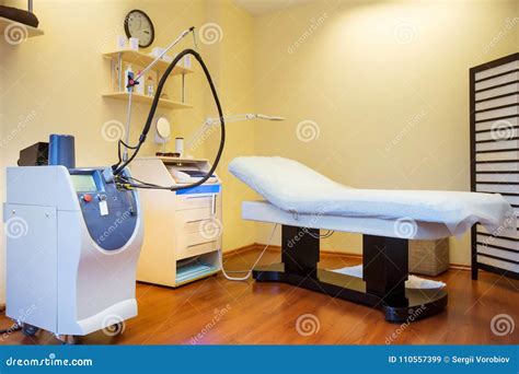 Close-up View of Modern Cosmetology Equipment for Laser Skin Care. Cosmetology and SPA Concept ...